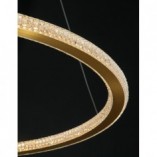 Lampa wisząca LED mosiądz 60cm - Nowoczesny design | Decolab24