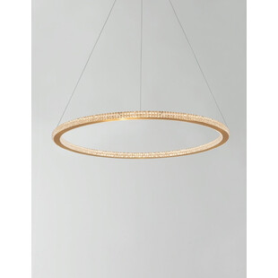 Lampa wisząca LED mosiądz 60cm - Nowoczesny design | Decolab24