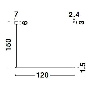 Lampa Wisząca LED Czarna 120cm - Minimalistyczny Design | Decolab24