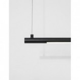 Designerska Lampa wisząca podłużna minimalistyczna Terral 120 LED czarny piaskowy do kuchni i salonu