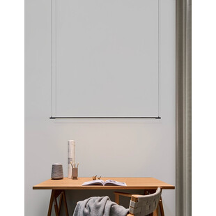 Lampa Wisząca LED Czarna 120cm - Minimalistyczny Design | Decolab24