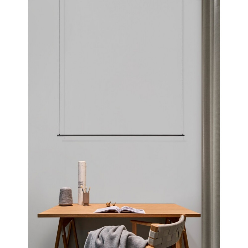 Lampa Wisząca LED Czarna 120cm - Minimalistyczny Design | Decolab24