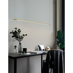 Lampa Wisząca Glamour Terral LED 120cm - Mosiądz | Decolab24
