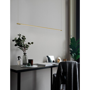 Lampa Wisząca Glamour Terral LED 120cm - Mosiądz | Decolab24