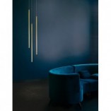 Lampa wisząca tuba glamour mosiądz | Terral LED - Decolab24
