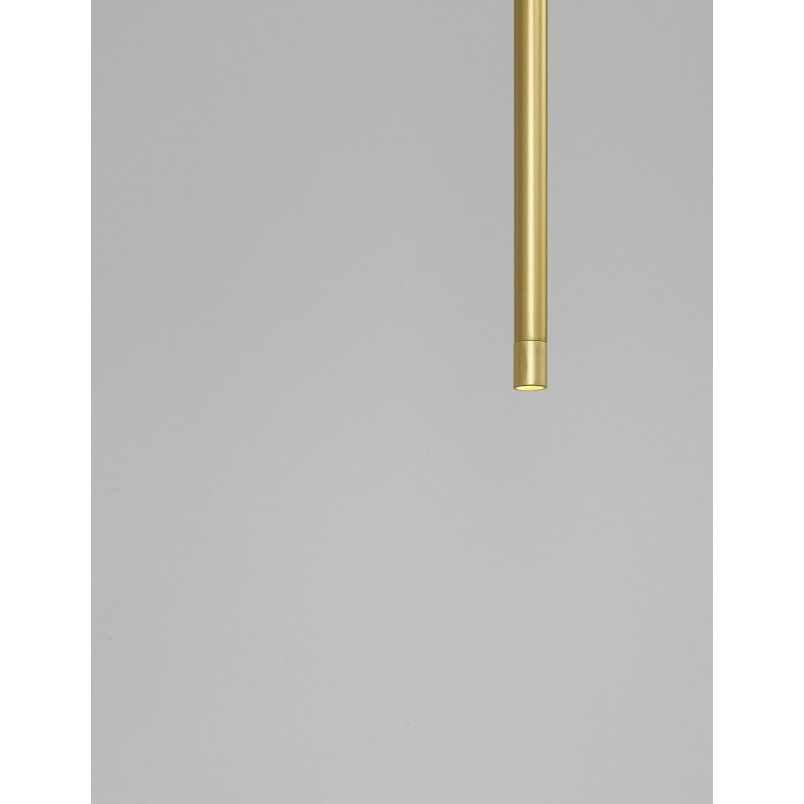 Lampa wisząca tuba glamour mosiądz | Terral LED - Decolab24