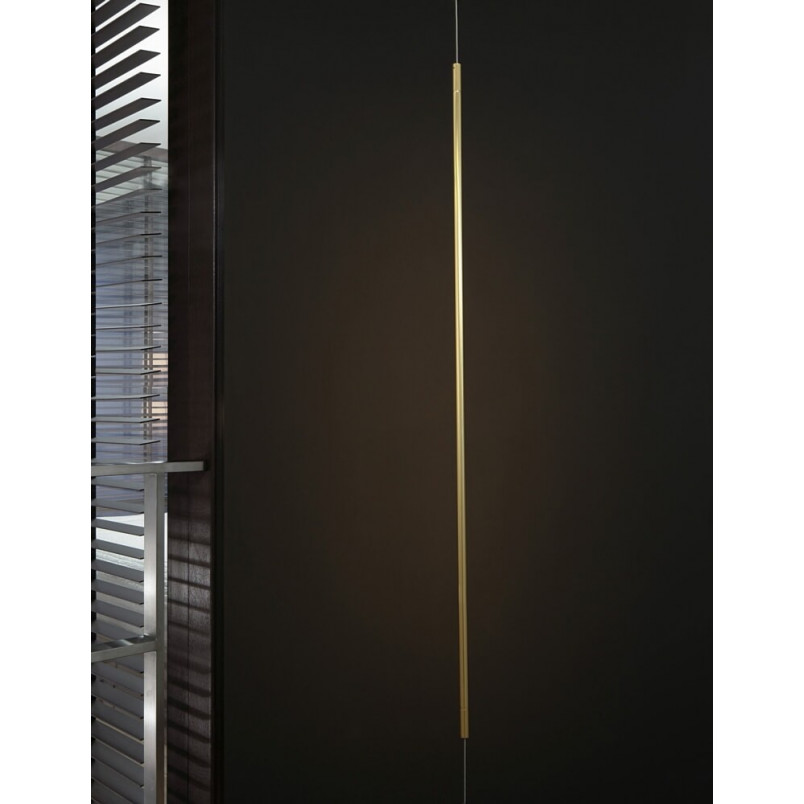 Lampa Wisząca Mosiądz Glamour | Terral LED 300cm