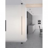 Designerska Lampa wisząca - podłogowa tuba Terral II LED czarny piaskowy do kuchni i salonu
