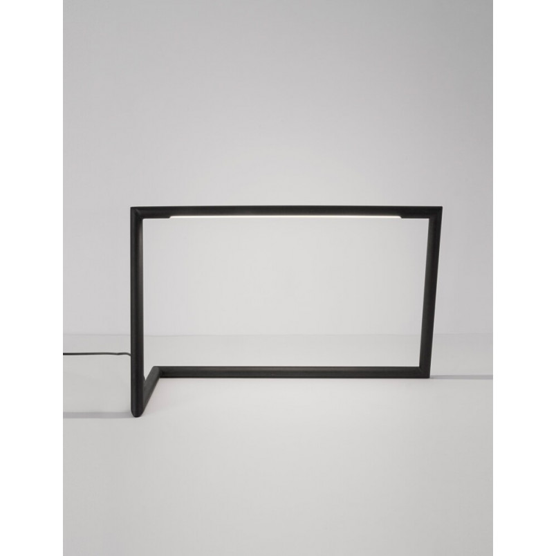 Lampa stołowa minimalistyczna Simon LED czarna | Decolab24