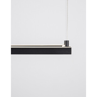 Lampa wisząca LED kwadrat Natan | 50cm | Czarny/Piaskowy