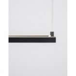 Lampa wisząca LED kwadrat Natan | 50cm | Czarny/Piaskowy