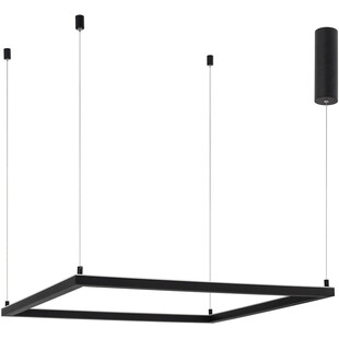 Lampa wisząca LED kwadrat Natan | Czarny, 75cm | Decolab24
