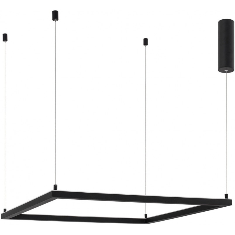 Lampa wisząca LED kwadrat Natan | Czarny, 75cm | Decolab24