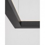 Lampa wisząca LED kwadrat Natan | Czarny, 75cm | Decolab24