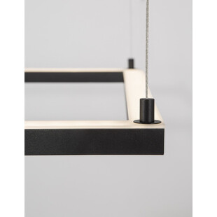 Lampa wisząca LED kwadrat Natan | Czarny, 75cm | Decolab24