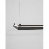 Lampa wisząca LED kwadrat Natan | Czarny, 75cm | Decolab24