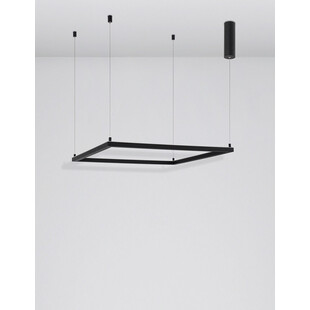 Lampa wisząca LED kwadrat Natan | Czarny, 75cm | Decolab24