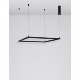 Lampa wisząca LED kwadrat Natan | Czarny, 75cm | Decolab24