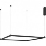 Lampa wisząca LED kwadrat Natan | Czarny, 100cm | Decolab24