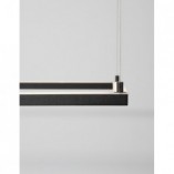 Lampa wisząca LED kwadrat Natan | Czarny, 100cm | Decolab24