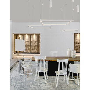 Lampa wisząca kwadratowa Natan LED 100cm - Nowoczesne oświetlenie
