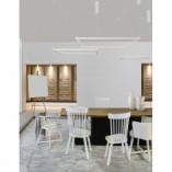Lampa wisząca kwadratowa Natan LED 100cm - Nowoczesne oświetlenie