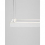 Lampa wisząca kwadratowa Natan LED 100cm - Nowoczesne oświetlenie