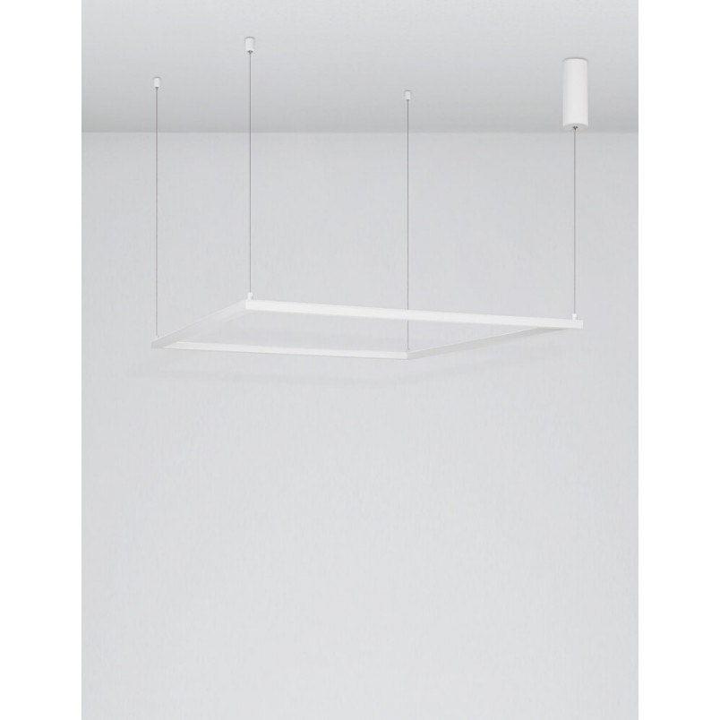 Lampa wisząca kwadratowa Natan LED 100cm - Nowoczesne oświetlenie