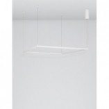Lampa wisząca kwadratowa Natan LED 100cm - Nowoczesne oświetlenie
