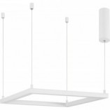Lampa wisząca LED kwadratowa biała 50cm - Natan | Decolab24
