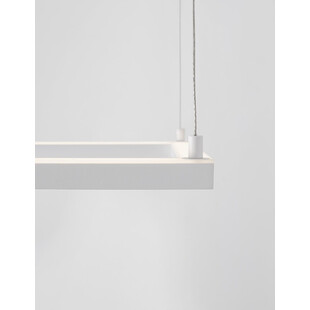 Lampa wisząca LED kwadratowa biała 50cm - Natan | Decolab24