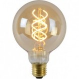 Żarówka LED Globe E27 5W Bursztynowa Lucide - Odkryj ciepło!