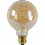Żarówka LED Globe E27 5W Bursztynowa Lucide - Odkryj ciepło!