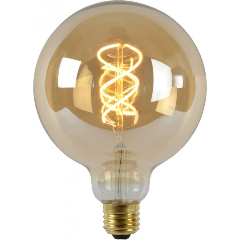 Żarówka LED Globe E27 5W Bursztynowa Lucide - Odkryj ciepły blask!