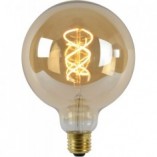 Żarówka LED Globe E27 5W Bursztynowa Lucide - Odkryj ciepły blask!