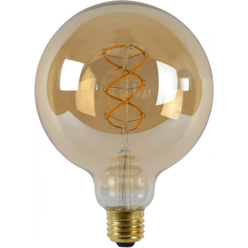 Żarówka LED Globe E27 5W Bursztynowa Lucide - Odkryj ciepły blask!