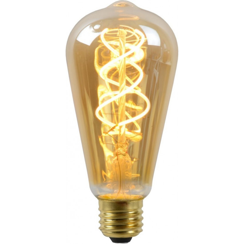 Żarówka LED St64 E27 Bursztynowa Lucide - Ciepłe Światło