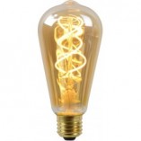 Żarówka LED St64 E27 Bursztynowa Lucide - Ciepłe Światło