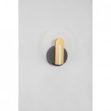 Kinkiet Okrągły Modern Tengio LED Czarny/Złoty | Decolab24