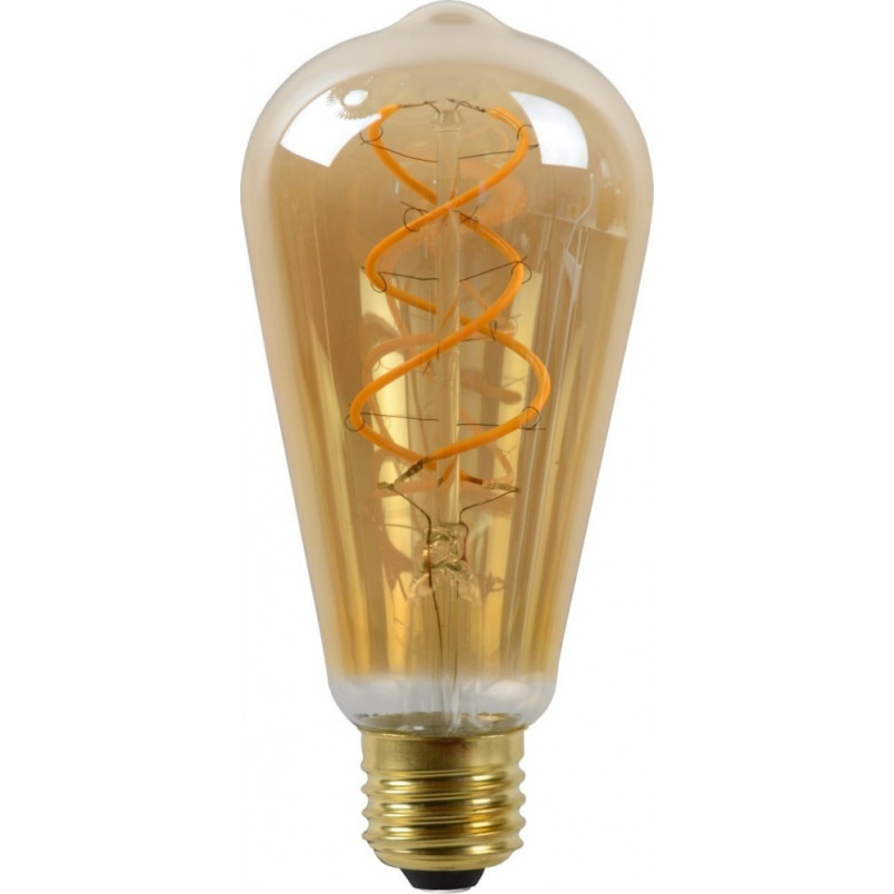 Żarówka LED St64 E27 Bursztynowa Lucide - Ciepłe Światło