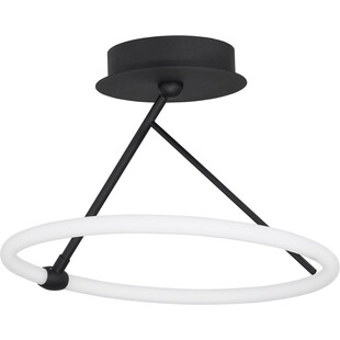 Lampa sufitowa okrągła nowoczesna Grace 38 LED czarny piaskowy