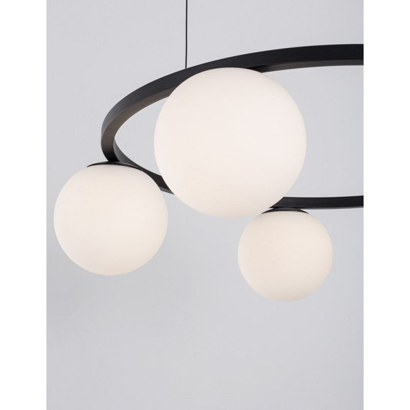 Lampa wisząca Pauline LED - czarno-białe kule | Decolab24