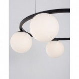 Lampa wisząca Pauline LED - czarno-białe kule | Decolab24