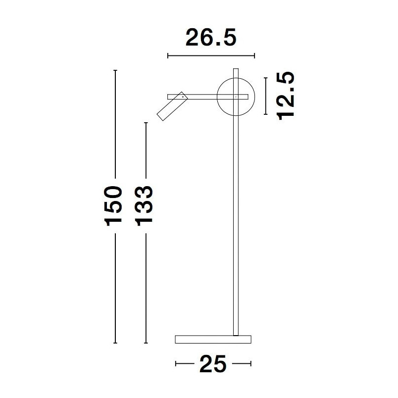 Lampa podłogowa szklana kula Pauline LED | Decolab24