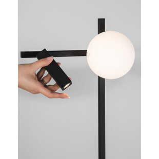 Lampa podłogowa szklana kula Pauline LED | Decolab24