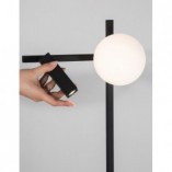 Lampa podłogowa szklana kula Pauline LED | Decolab24