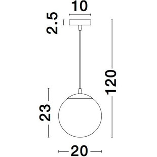 Lampa wisząca Fitzione: Szkło dymione, chrom - Decolab24