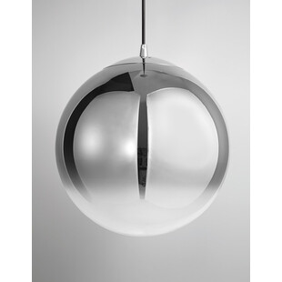 Lampa wisząca Fitzione: Szklana kula dymiona | Decolab24