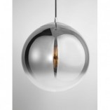 Lampa wisząca Fitzione: Szklana kula dymiona | Decolab24