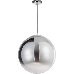 Lampa wisząca Fitzione: Szkło dymione, chrom | Decolab24